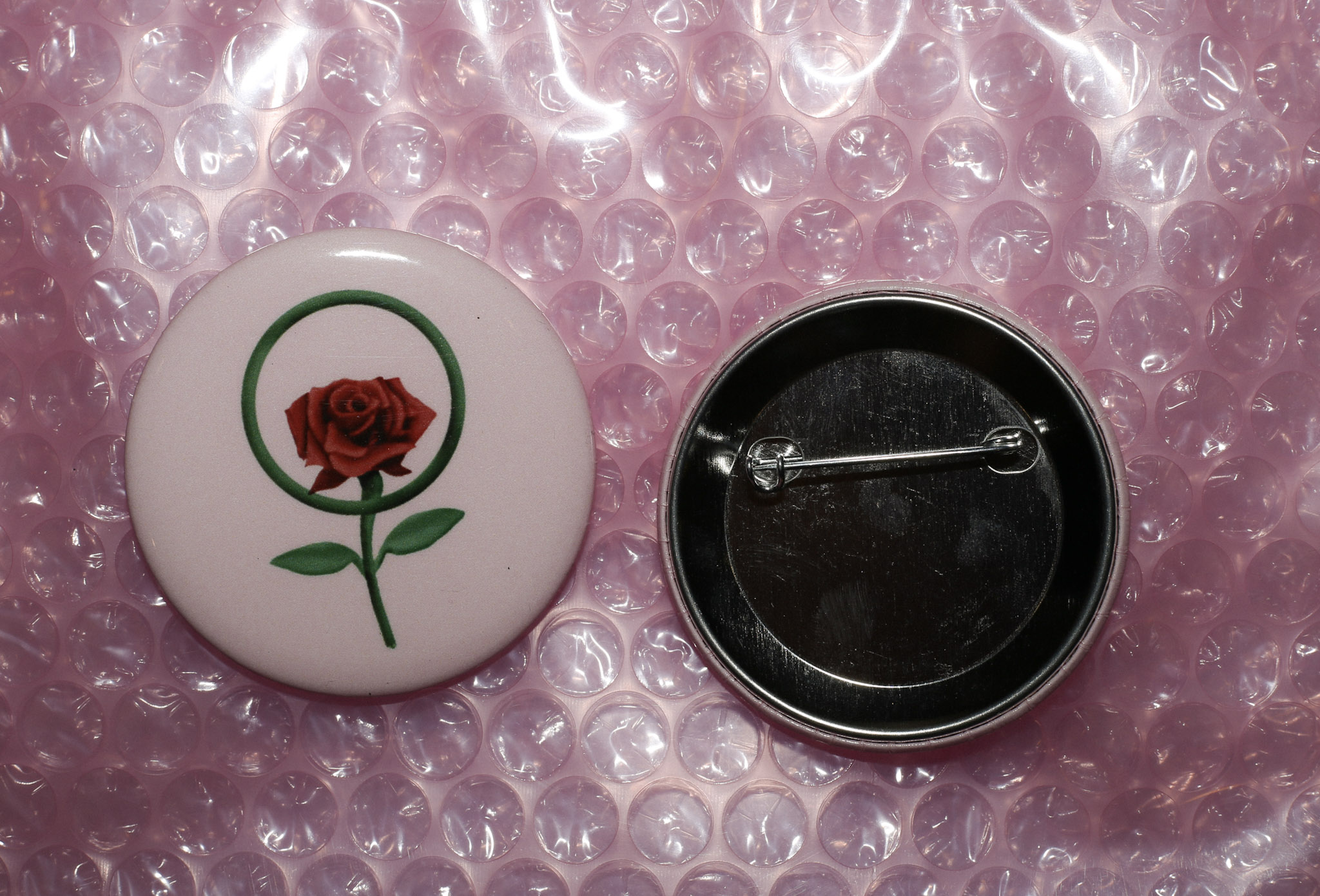 Venus Rose Button Pin - Image 4